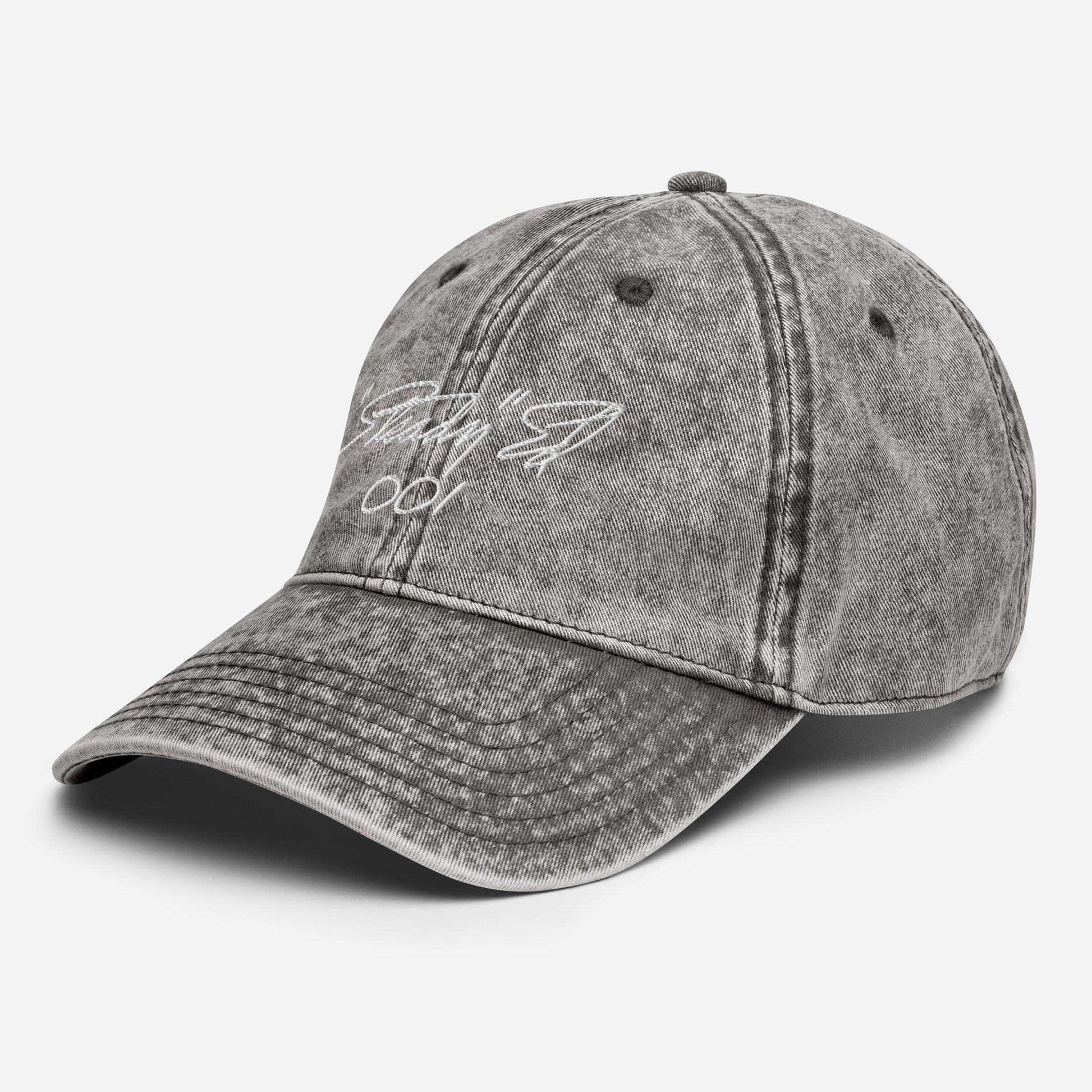 001 Vintage Cotton Twill Cap - Embroidered Cap - DGA Factory Store