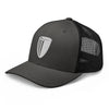 Embroidered Icon Trucker Hat - Charcoal/ Black