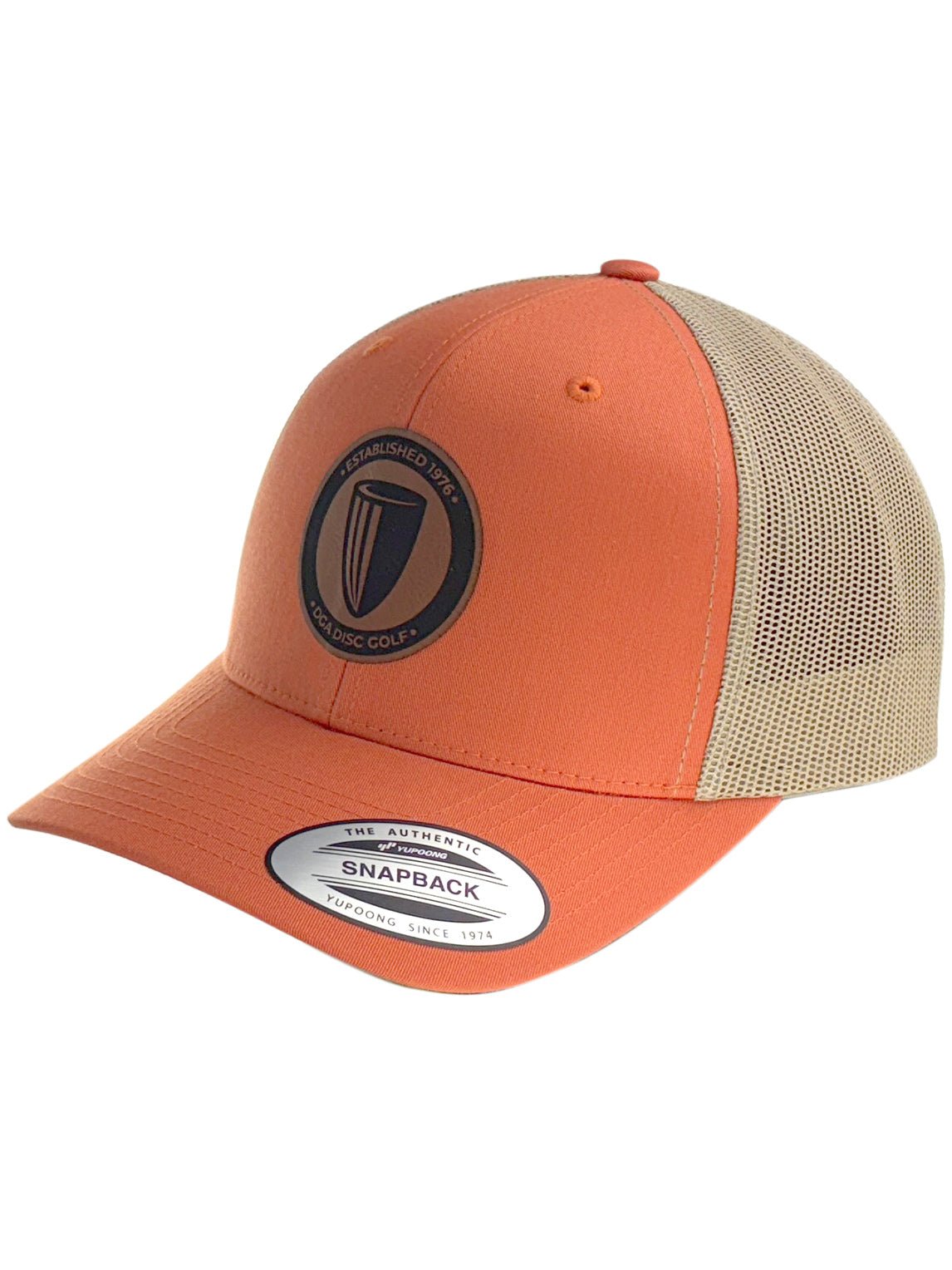 Leather Patch Curved Mesh Hat - Patch Cap - DGA Factory Store