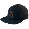 Leather Patch Packable Camper Hat - Black