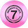 Midnight Flyer #7 Glow Sail Distance Driver - Pink Glow/Black Stamp