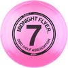 Midnight Flyer #7 Glow Sail Distance Driver - Pink Glow/Black Stamp