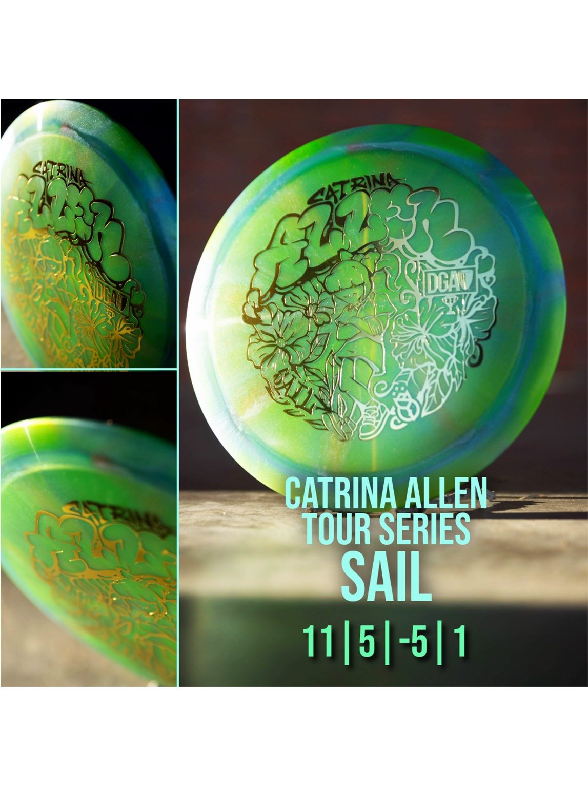 2024 Catrina Allen Tour Series Sail Distance Driver - Distance Driver - DGA Factory Store