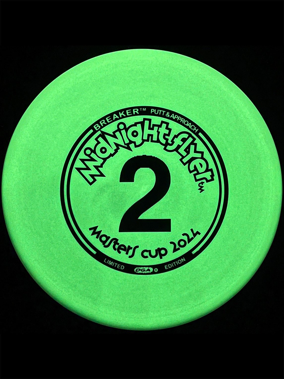 2024 Masters Cup Midnight Flyer Set 1 - 8 Glow Discs - Putt and Approach Disc - DGA Factory Store