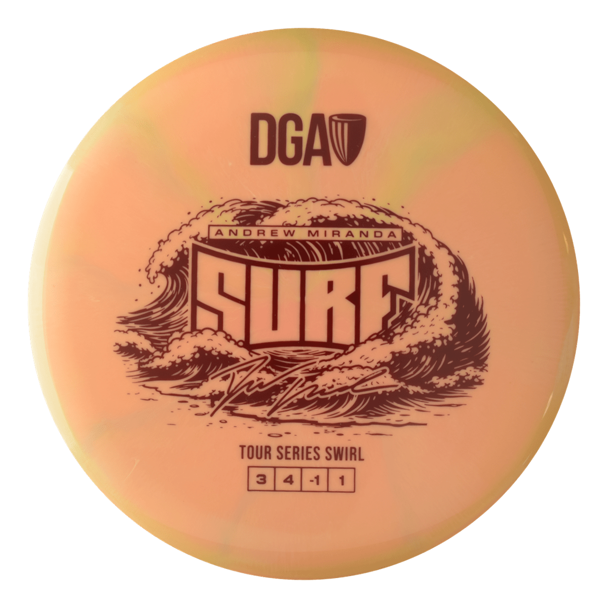 2026 Andrew Miranda Tour Series Surf - Putt and Approach Disc - DGA Factory Store