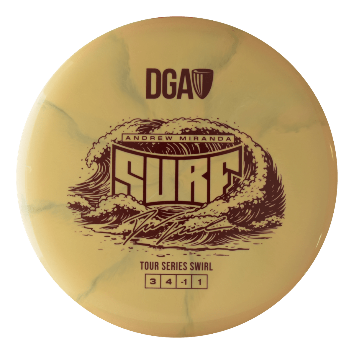 2026 Andrew Miranda Tour Series Surf - Putt and Approach Disc - DGA Factory Store