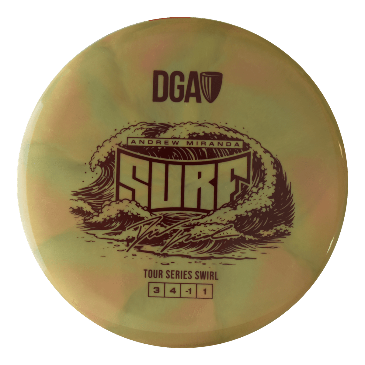 2026 Andrew Miranda Tour Series Surf - Putt and Approach Disc - DGA Factory Store
