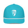 50 Year Rope Cap - Turquoise/ White