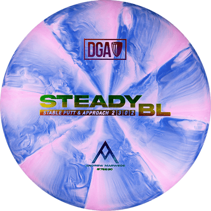 Andrew Marwede D - Line Stone Swirl Steady BL - Putt and Approach Disc - DGA Factory Store