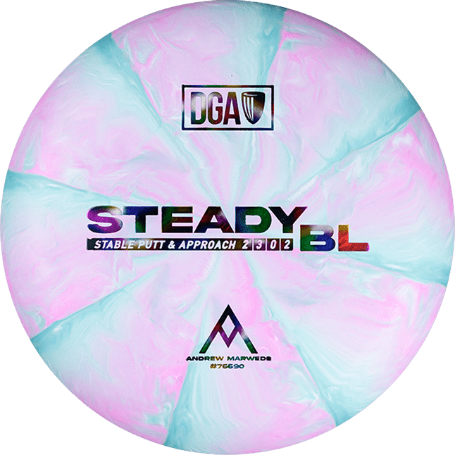 Andrew Marwede D - Line Stone Swirl Steady BL - Putt and Approach Disc - DGA Factory Store