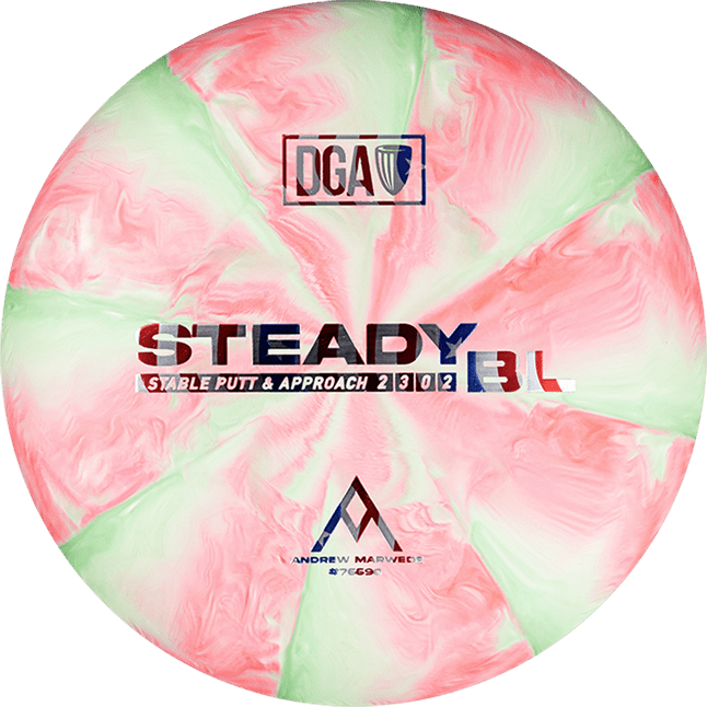 Andrew Marwede D - Line Stone Swirl Steady BL - Putt and Approach Disc - DGA Factory Store