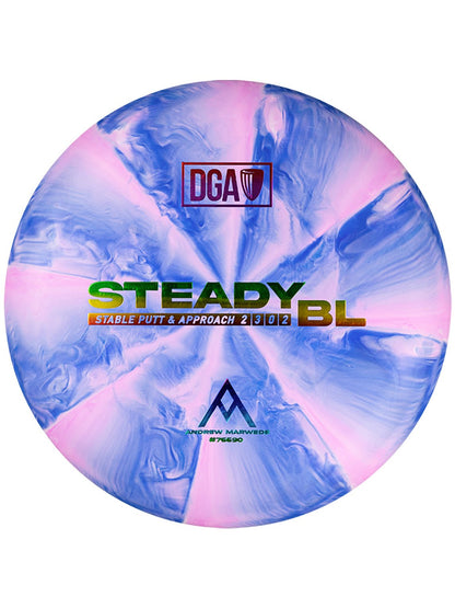 Andrew Marwede D - Line Stone Swirl Steady BL - Putt and Approach Disc - DGA Factory Store