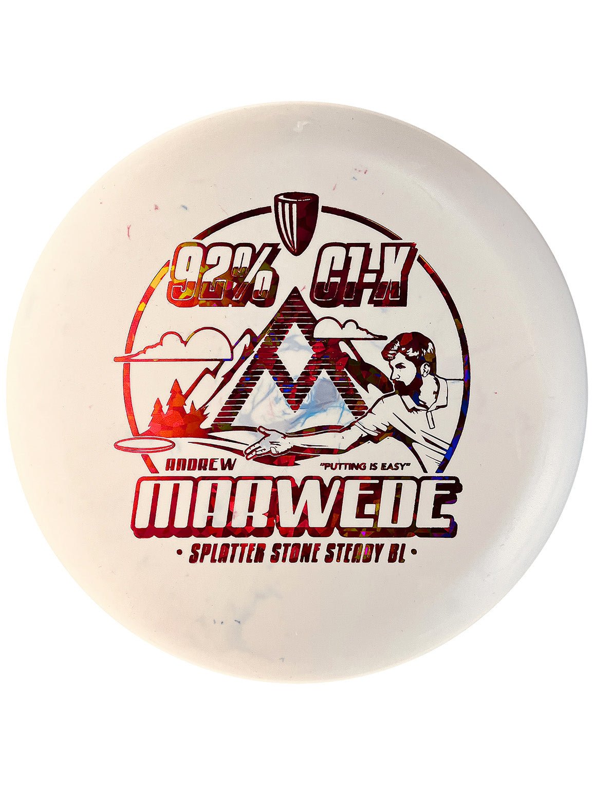 Andrew Marwede Splatter Stone Steady BL Putt & Approach Disc - Putt and Approach Disc - DGA Factory Store