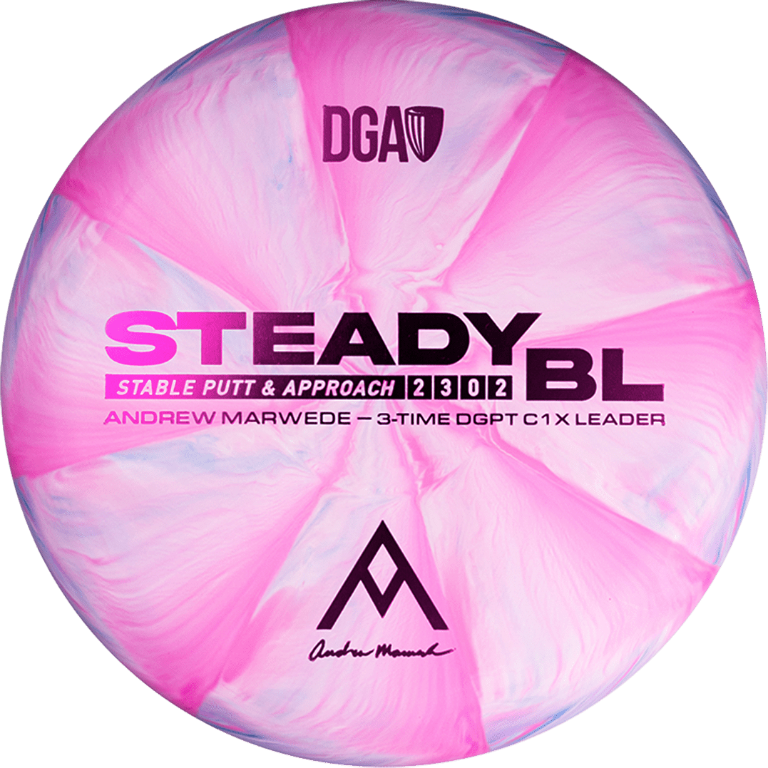 Andrew Marwede Stone Swirl Steady BL - Putt and Approach Disc - DGA Factory Store