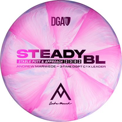 Andrew Marwede Stone Swirl Steady BL - Putt and Approach Disc - DGA Factory Store