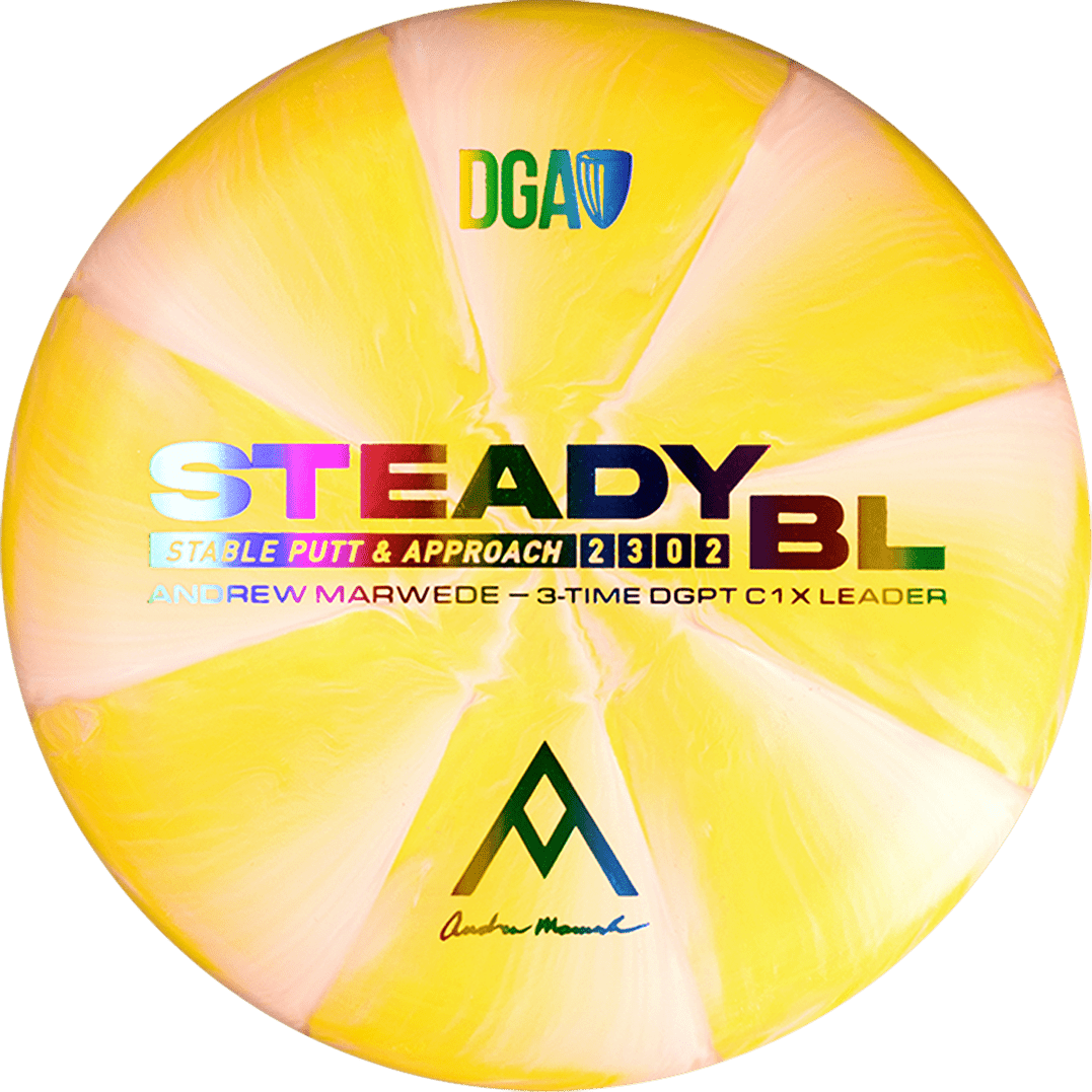 Andrew Marwede Stone Swirl Steady BL - Putt and Approach Disc - DGA Factory Store
