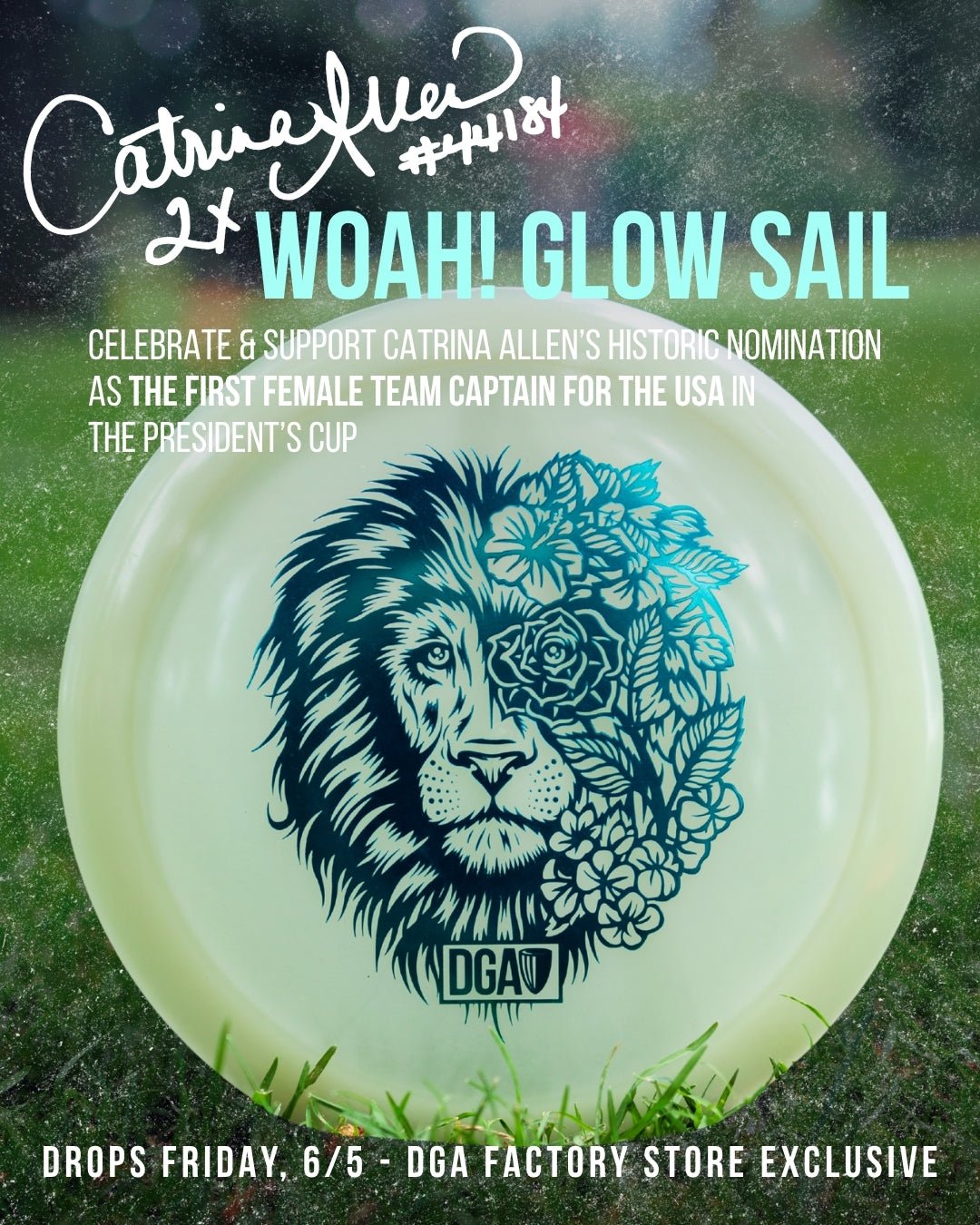 Catrina Allen Woah! Glow Sail Distance Driver - Distance Driver - DGA Factory Store