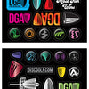 DGA Sticker Sheets - Black