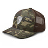 Embroidered Icon Camo Trucker - Camo/Brown