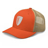 Embroidered Icon Trucker Hat - Rustic Orange/ Khaki