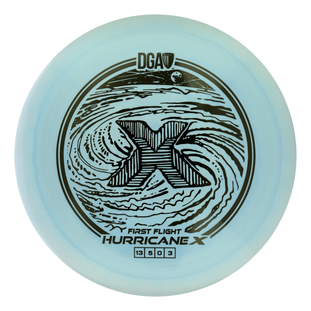 First Flight LE Swirl Hurricane X Distance Driver - Distance Driver - DGA Factory Store