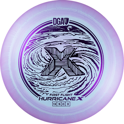 First Flight LE Swirl Hurricane X Distance Driver - Distance Driver - DGA Factory Store