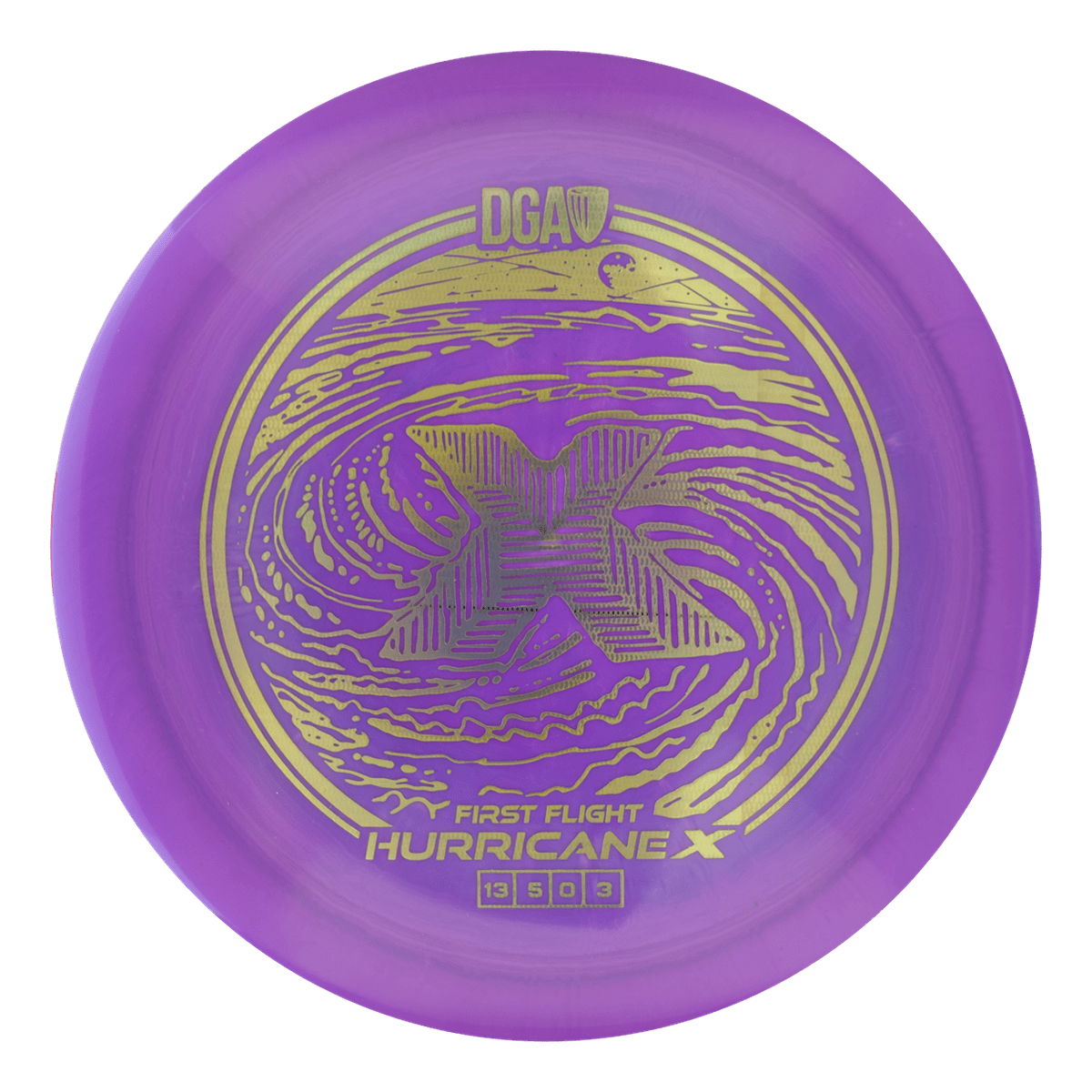First Flight LE Swirl Hurricane X Distance Driver - Distance Driver - DGA Factory Store