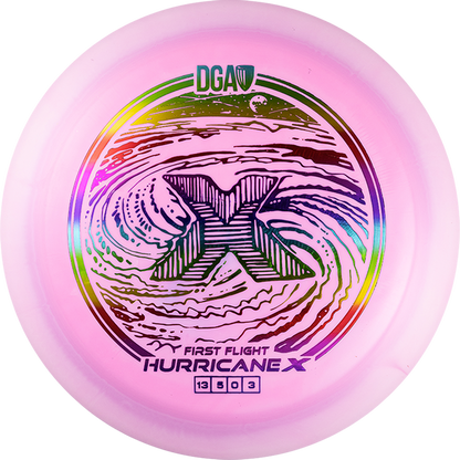First Flight LE Swirl Hurricane X Distance Driver - Distance Driver - DGA Factory Store