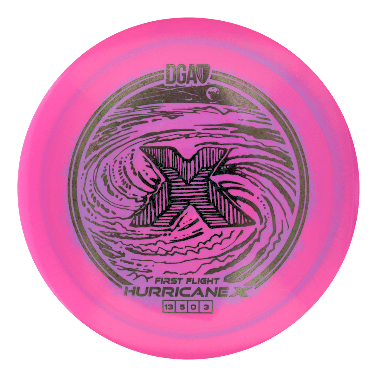 First Flight LE Swirl Hurricane X Distance Driver - Distance Driver - DGA Factory Store