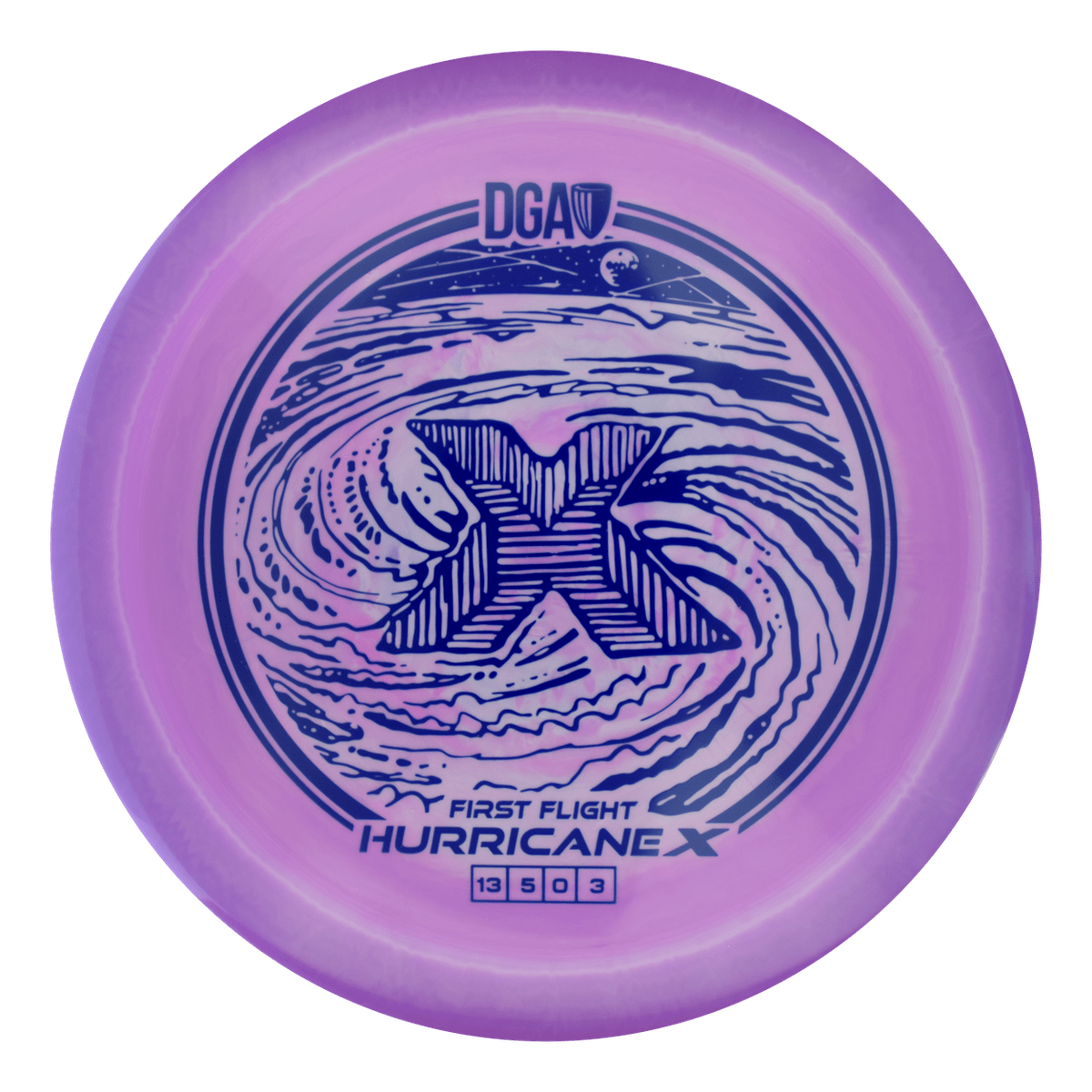 First Flight LE Swirl Hurricane X Distance Driver - Distance Driver - DGA Factory Store