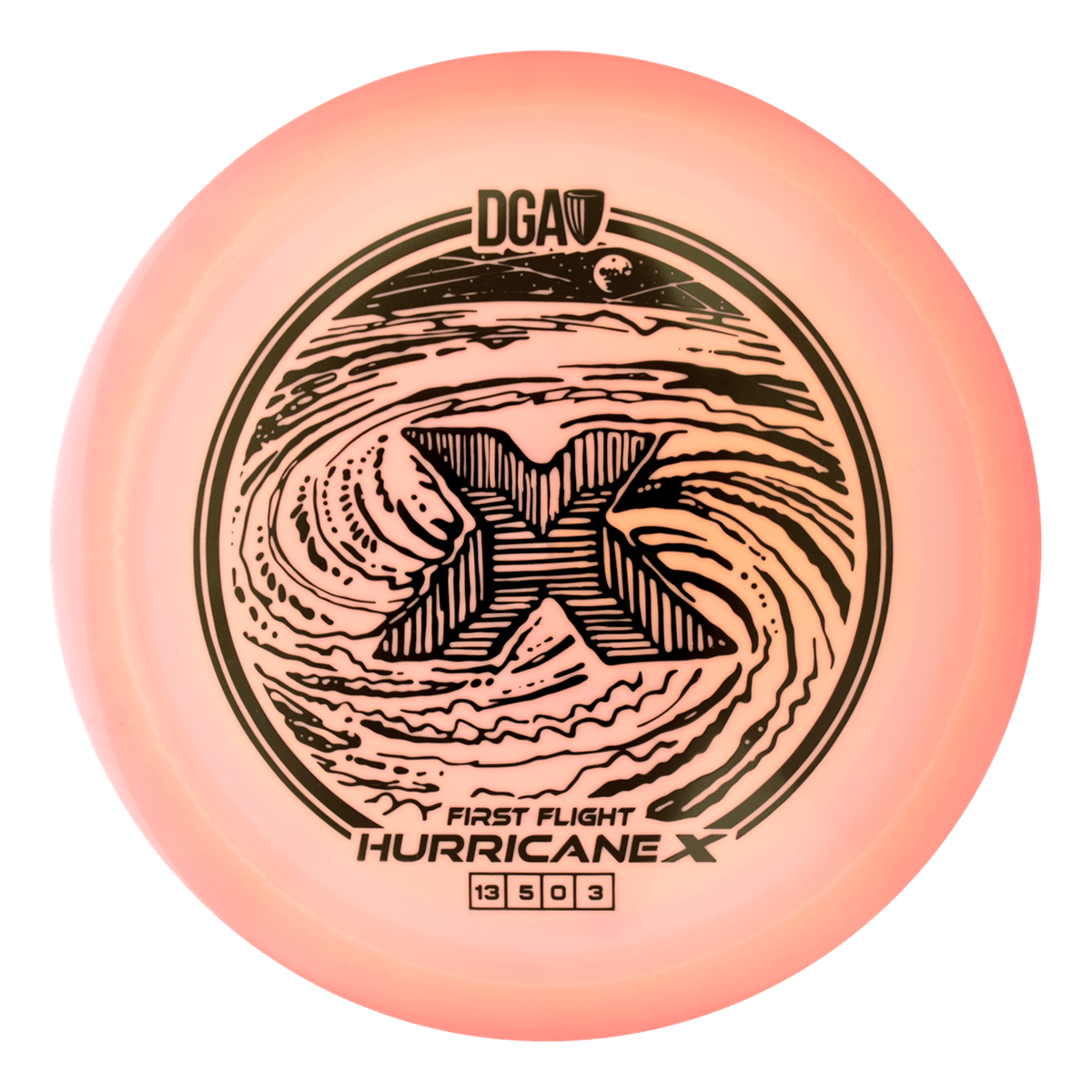 First Flight LE Swirl Hurricane X Distance Driver - Distance Driver - DGA Factory Store