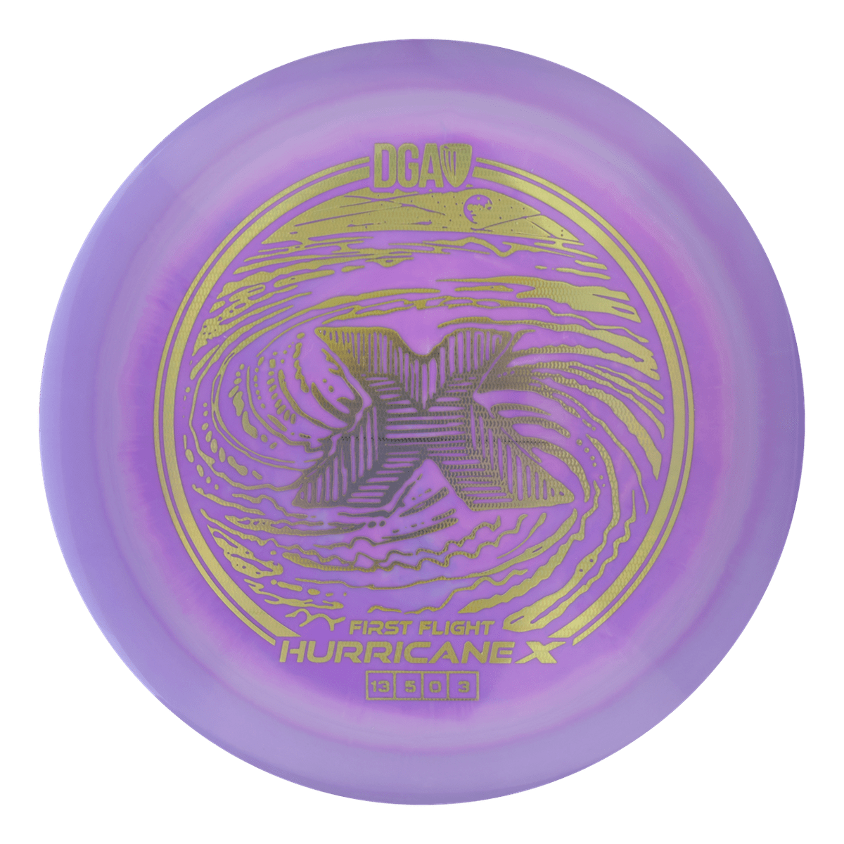 First Flight LE Swirl Hurricane X Distance Driver - Distance Driver - DGA Factory Store