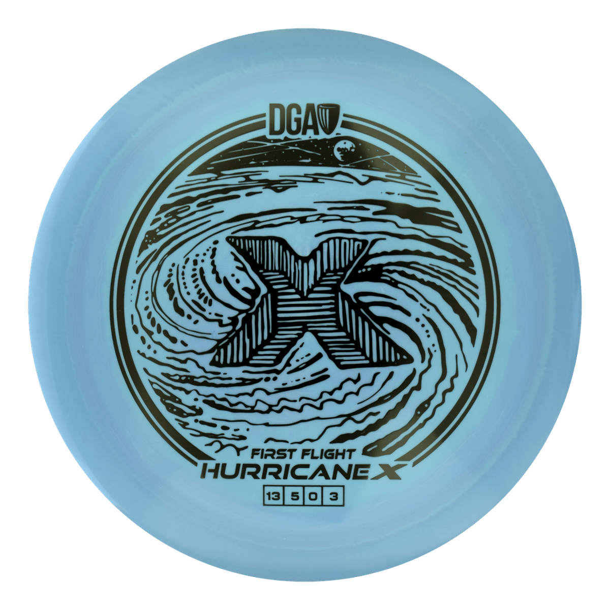 First Flight LE Swirl Hurricane X Distance Driver - Distance Driver - DGA Factory Store