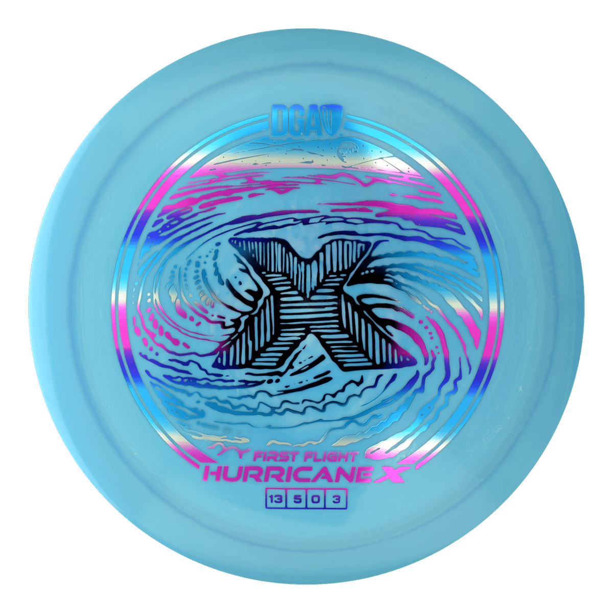 First Flight LE Swirl Hurricane X Distance Driver - Distance Driver - DGA Factory Store