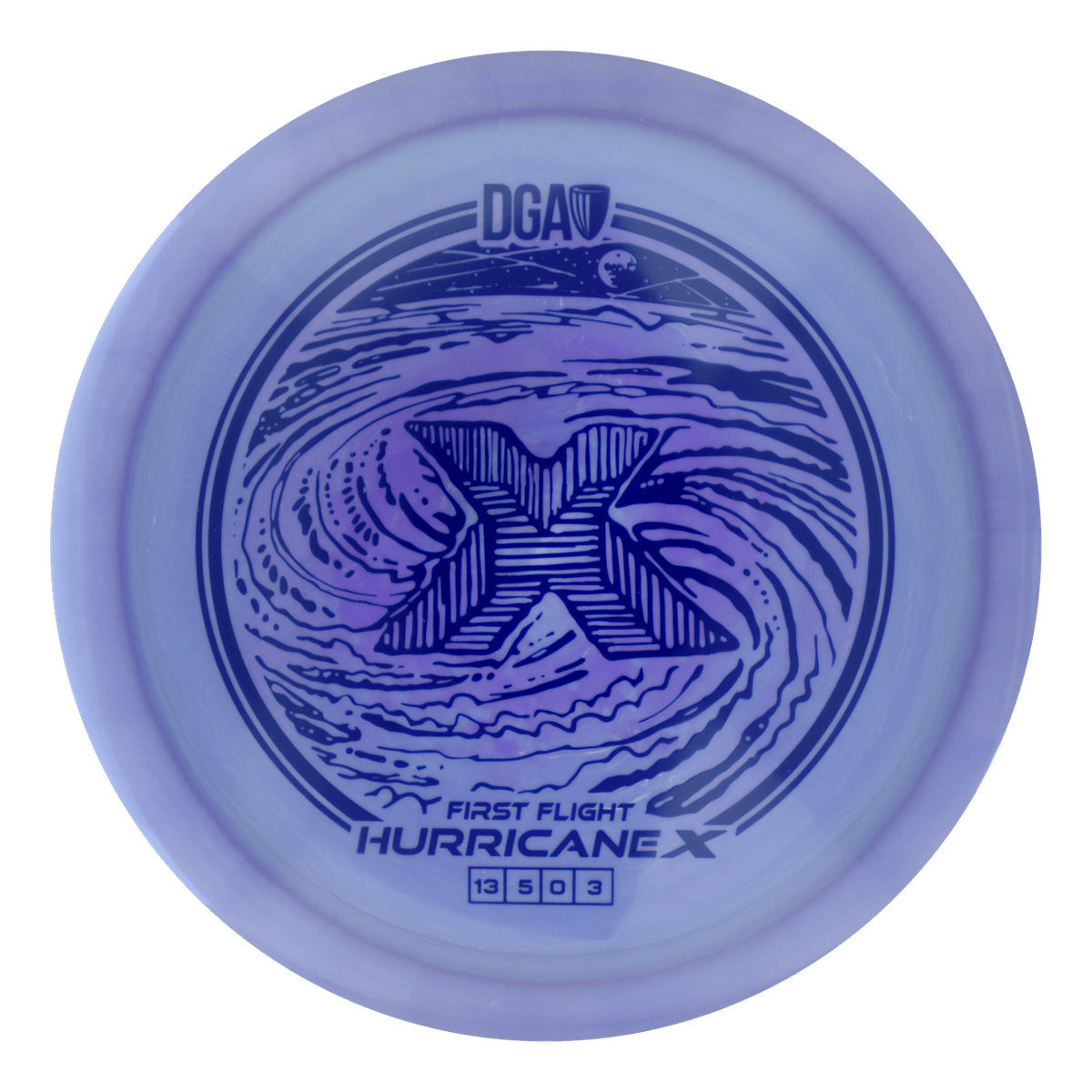 First Flight LE Swirl Hurricane X Distance Driver - Distance Driver - DGA Factory Store