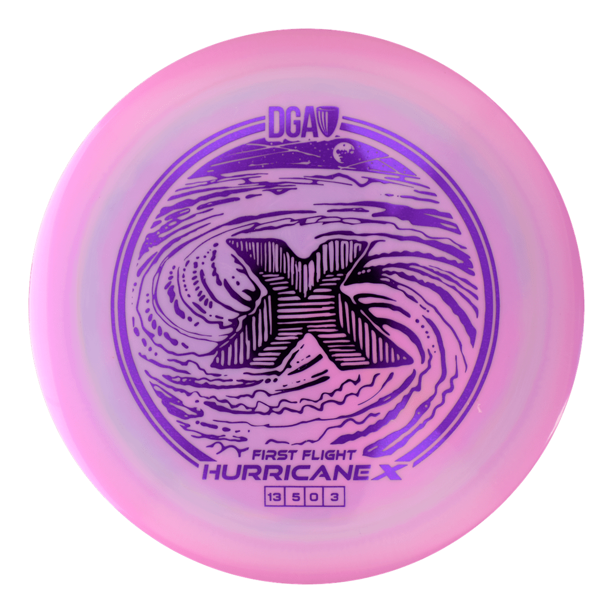 First Flight LE Swirl Hurricane X Distance Driver - Distance Driver - DGA Factory Store
