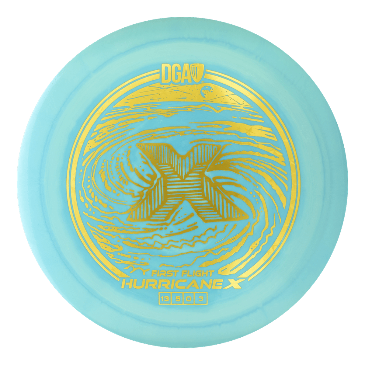 First Flight LE Swirl Hurricane X Distance Driver - Distance Driver - DGA Factory Store