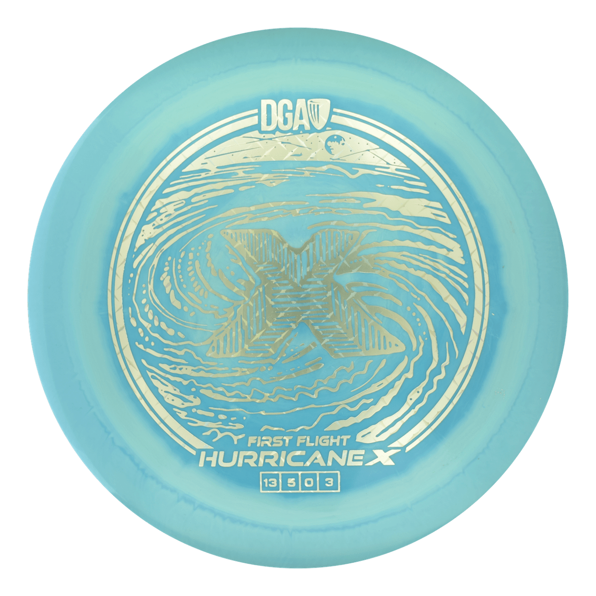 First Flight LE Swirl Hurricane X Distance Driver - Distance Driver - DGA Factory Store