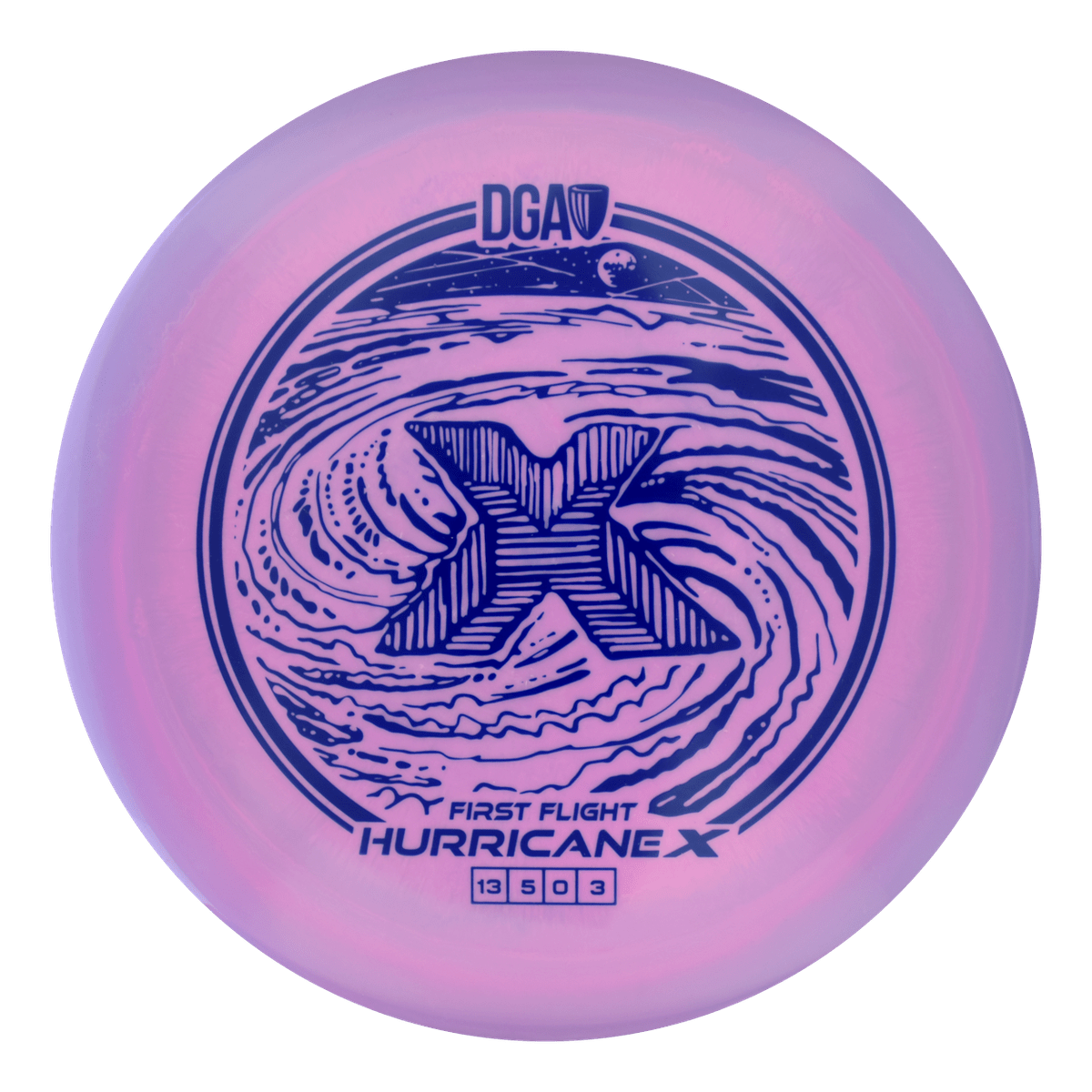 First Flight LE Swirl Hurricane X Distance Driver - Distance Driver - DGA Factory Store