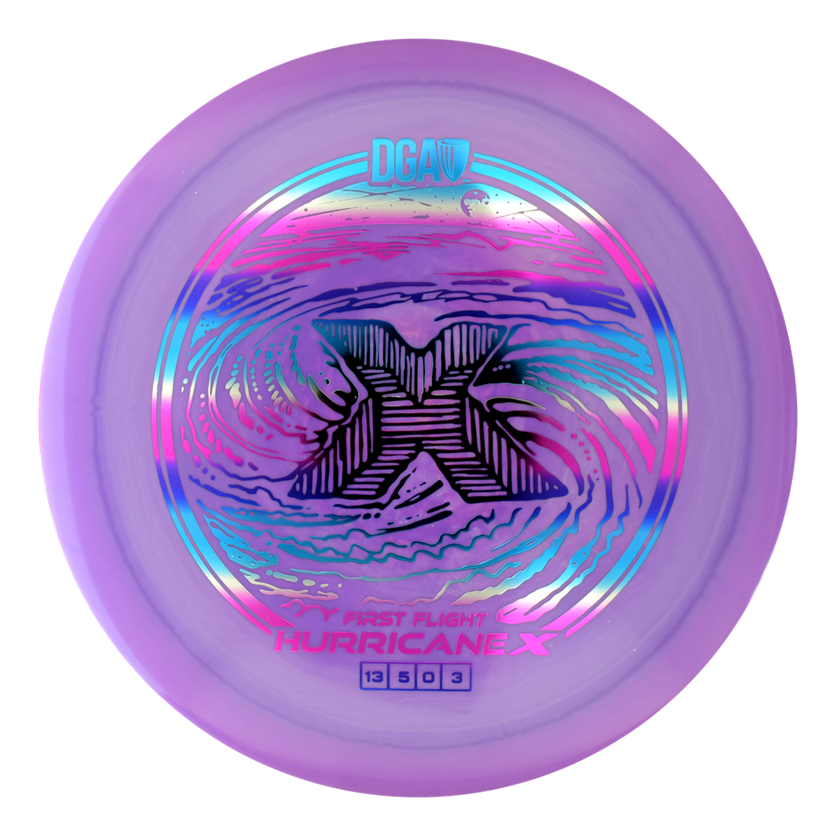 First Flight LE Swirl Hurricane X Distance Driver - Distance Driver - DGA Factory Store