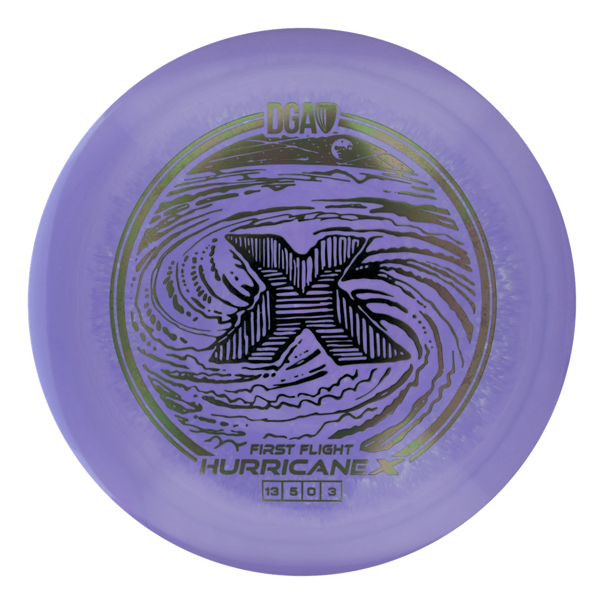 First Flight LE Swirl Hurricane X Distance Driver - Distance Driver - DGA Factory Store