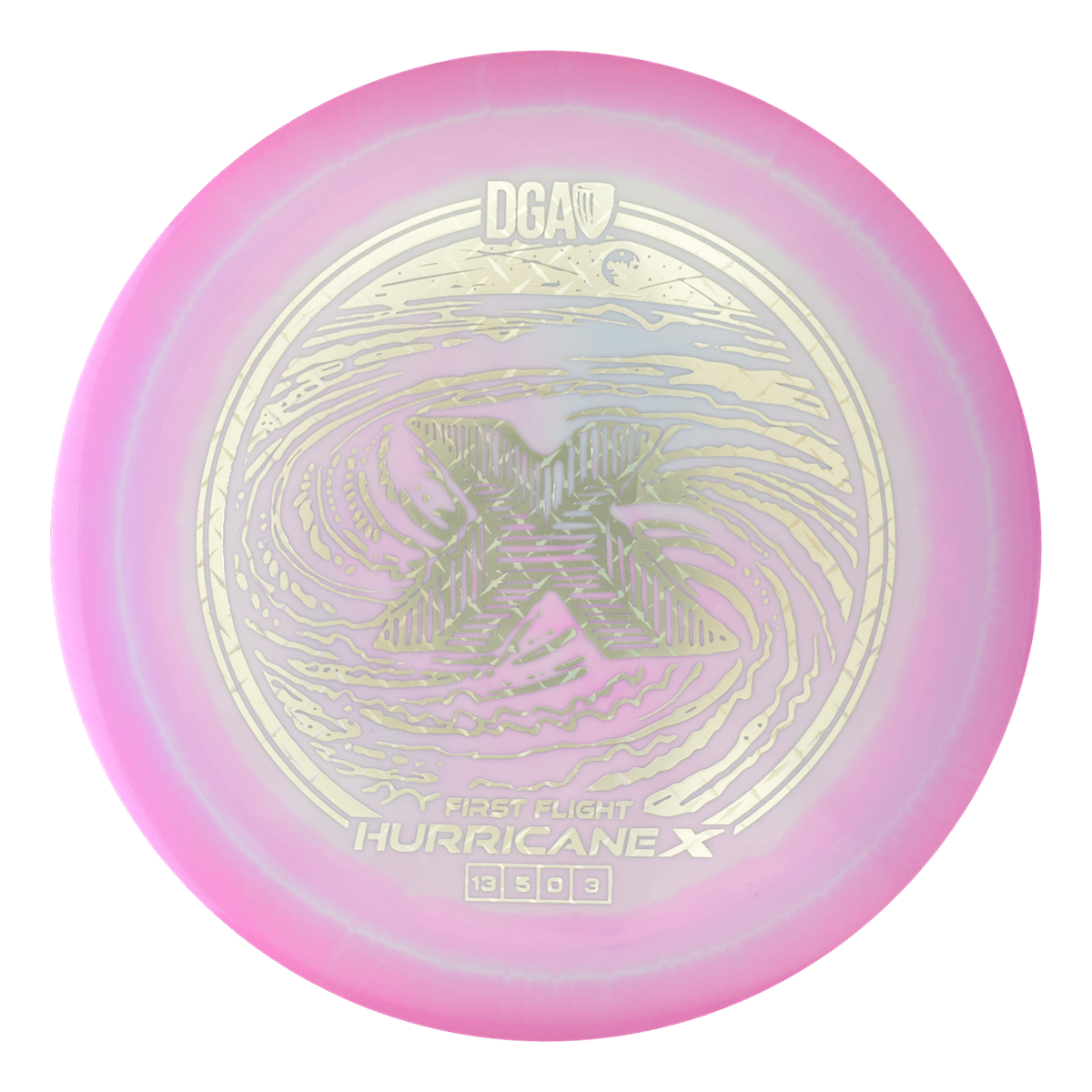 First Flight LE Swirl Hurricane X Distance Driver - Distance Driver - DGA Factory Store