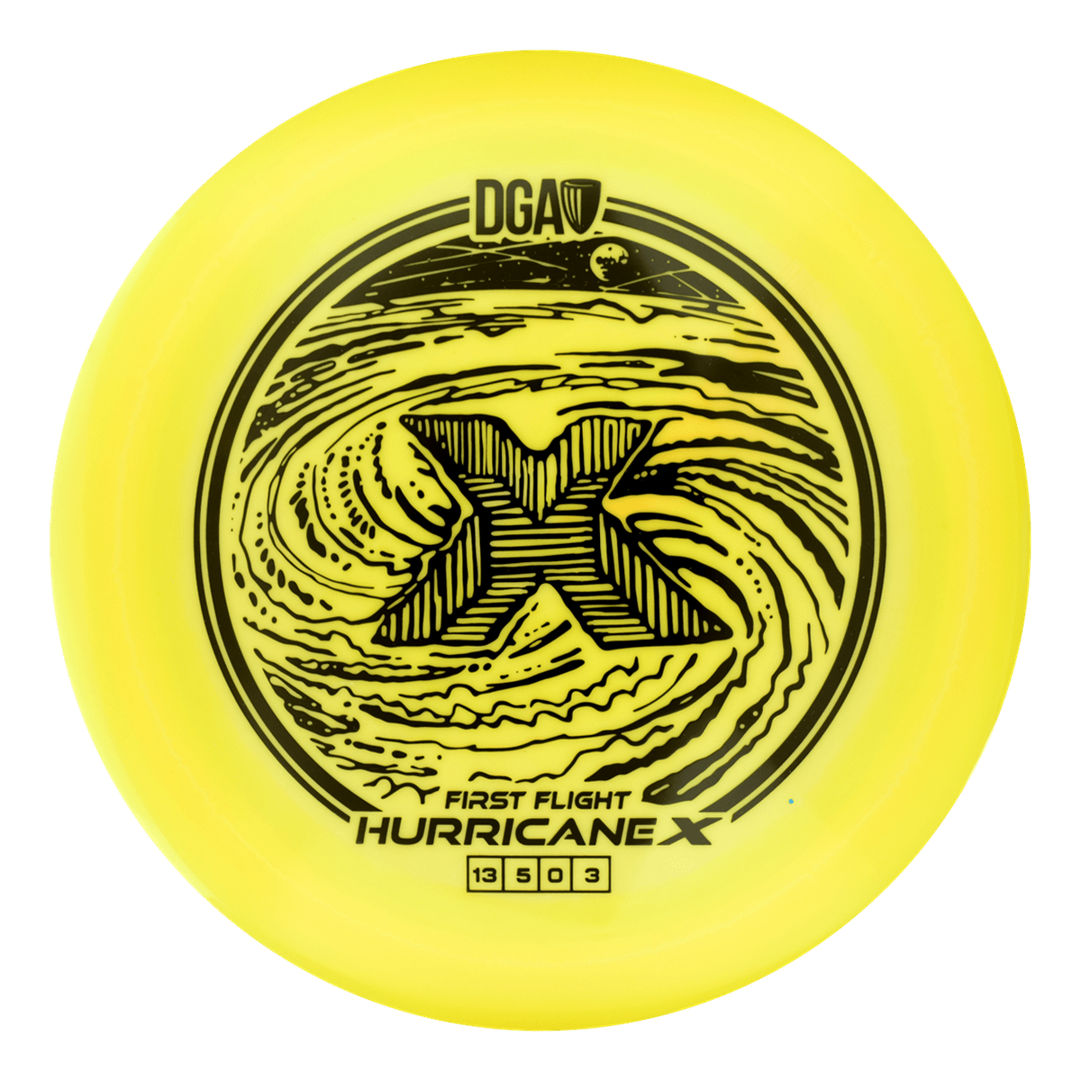 First Flight LE Swirl Hurricane X Distance Driver - Distance Driver - DGA Factory Store