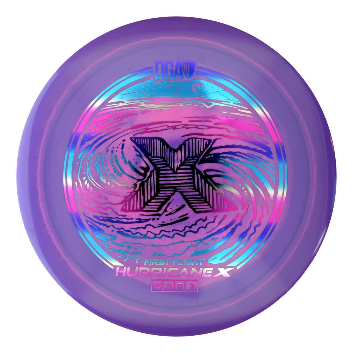 First Flight LE Swirl Hurricane X Distance Driver - Distance Driver - DGA Factory Store