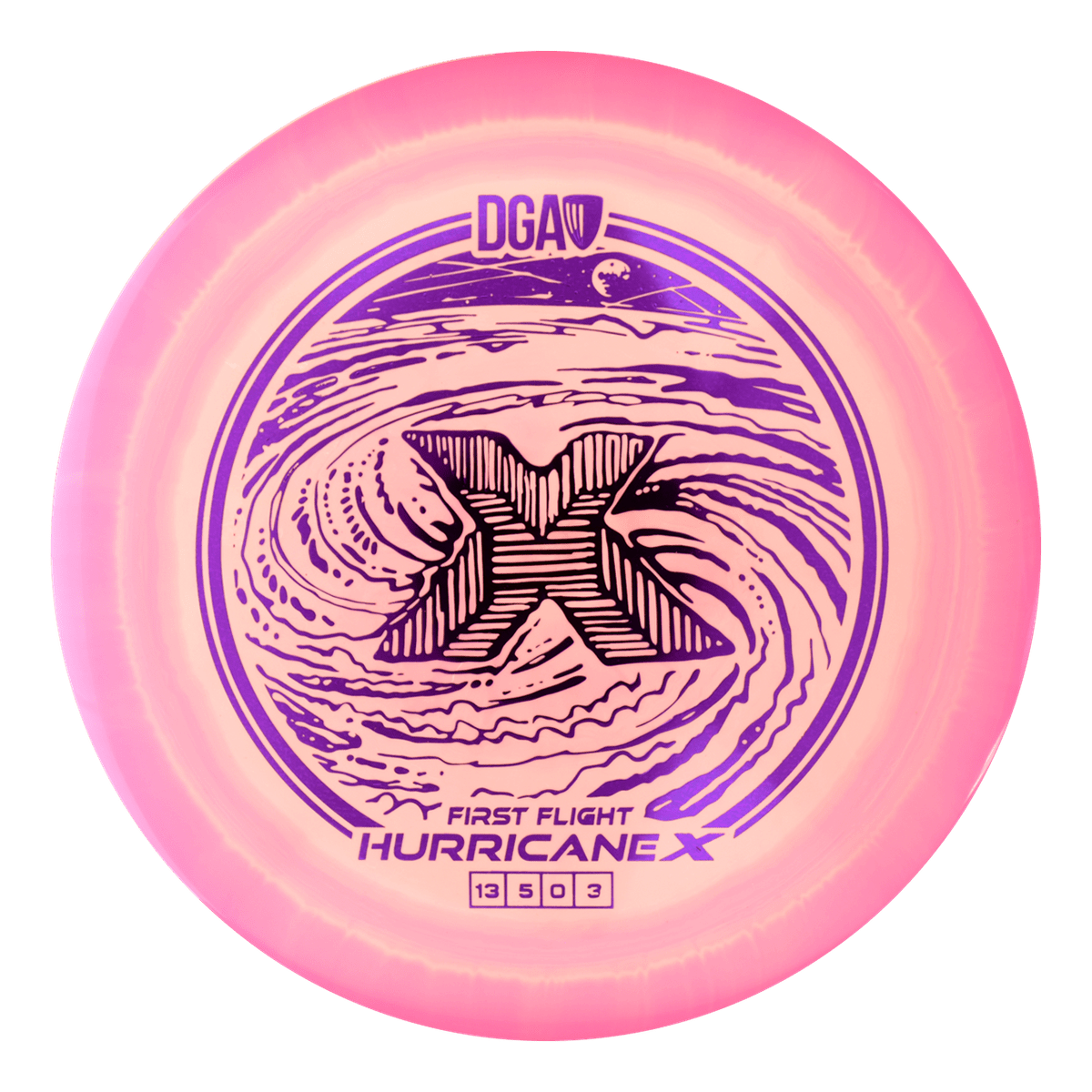 First Flight LE Swirl Hurricane X Distance Driver - Distance Driver - DGA Factory Store
