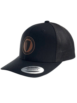 Leather Patch Curved Mesh Hat - Patch Cap - DGA Factory Store