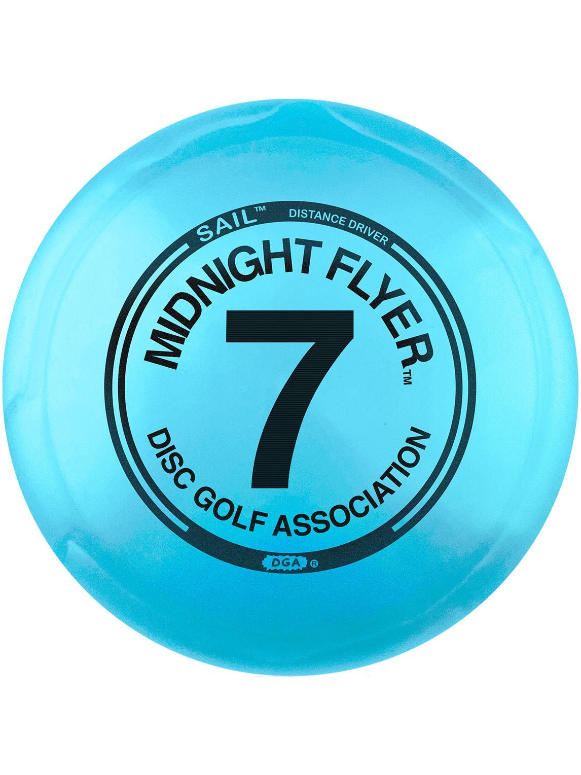 "Midnight Flyer" Sail #7 Distance Driver Glow Disc - Midrange Disc - DGA Factory Store