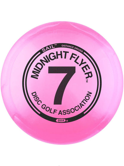 "Midnight Flyer" Sail #7 Distance Driver Glow Disc - Midrange Disc - DGA Factory Store