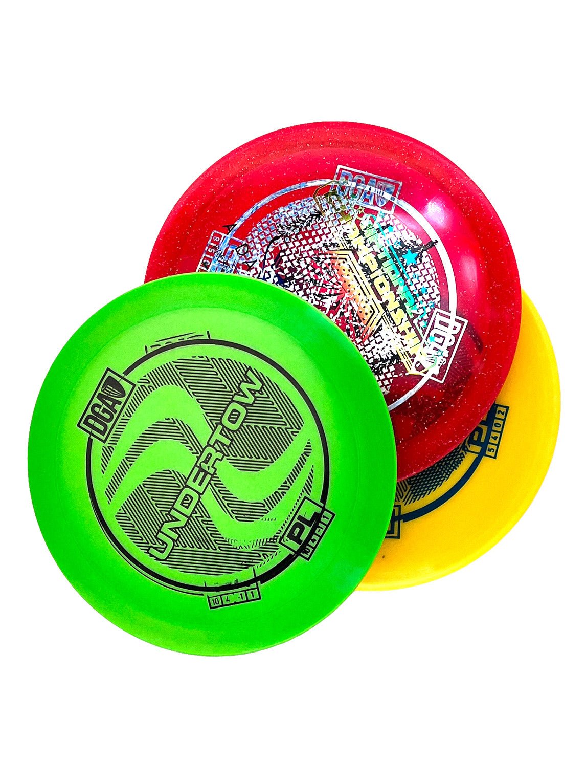 Misprint Assorted 3 - Pack Premium Plastic - Disc Golf Set - DGA Factory Store