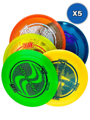 Misprint Assorted Disc 5 - Pack Premium Plastic - DIsc Golf Set - DGA Factory Store